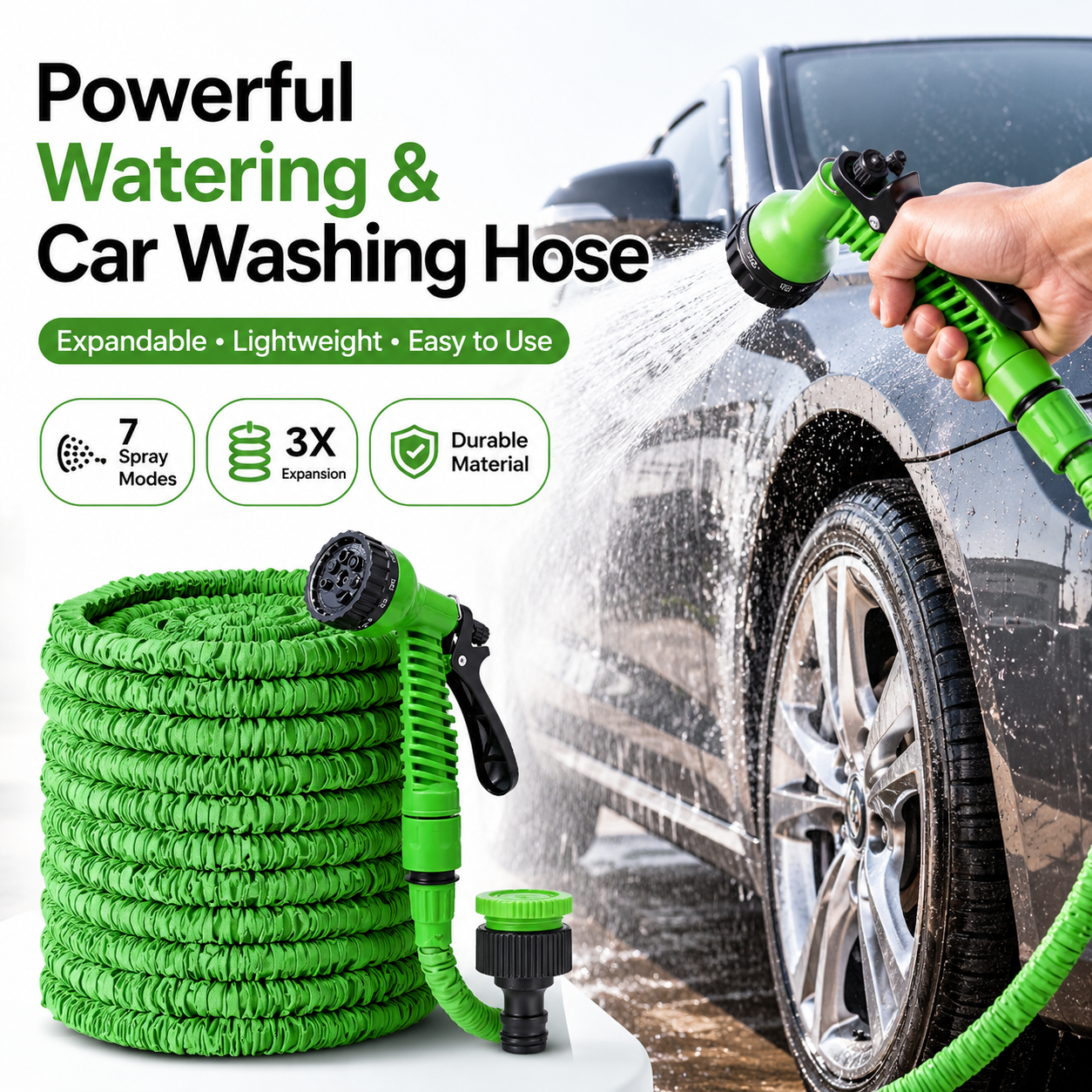 Smart Garden Diy - Retractable Garden Hose with High Pressure