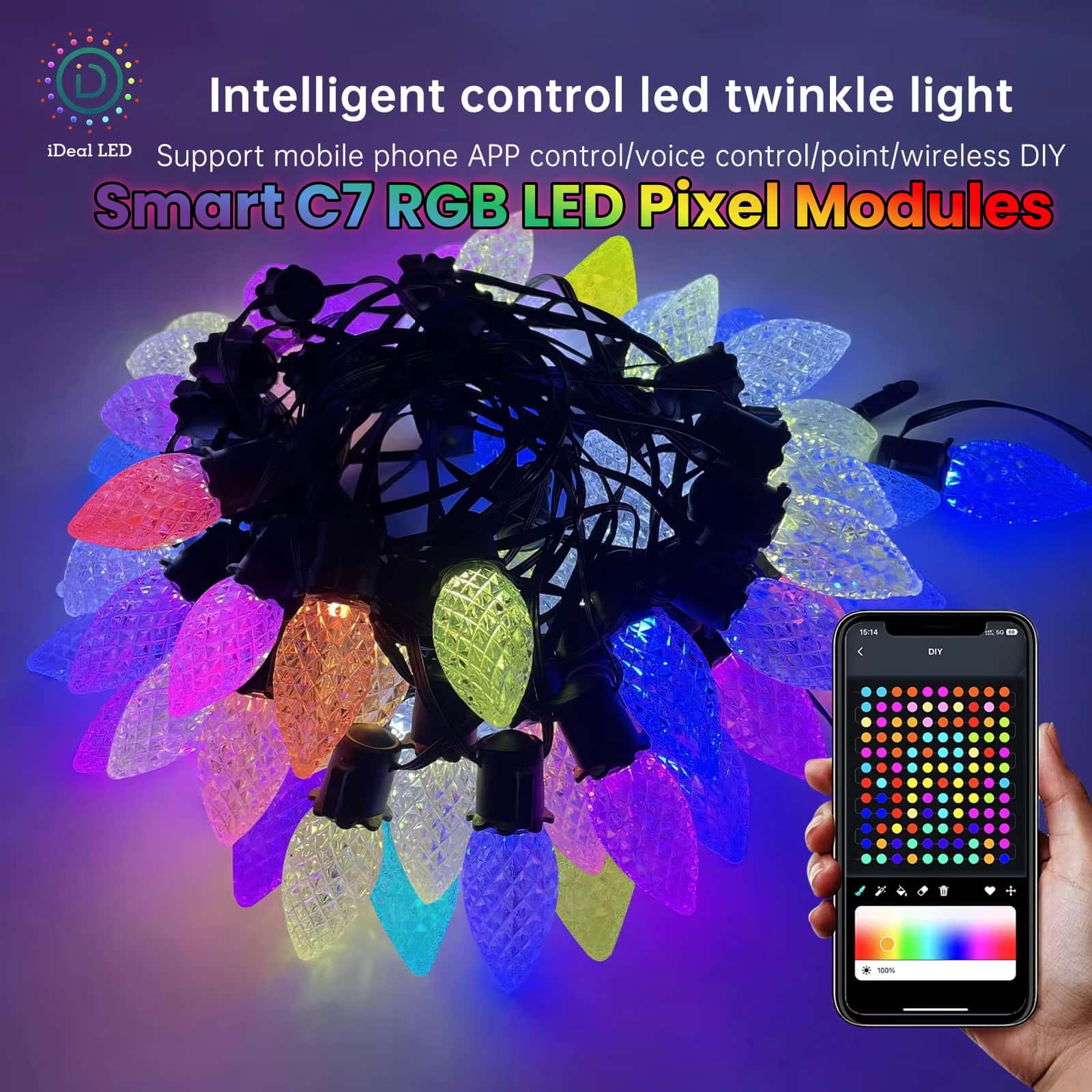 Smart Garden Diy - New Smart C7 RGB LED Pixel