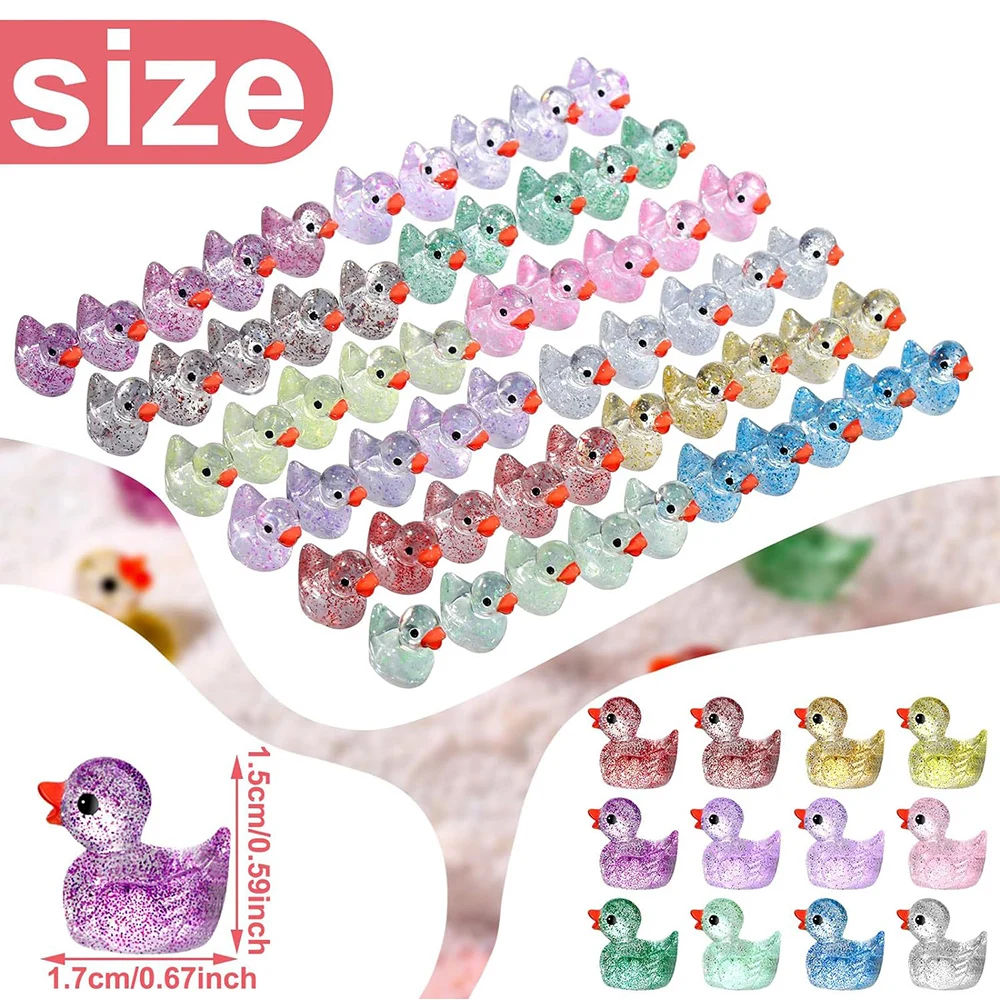 120Pcs Mini Resin Ducks Glitte - Smart Garden Diy 리뷰 및 가격
