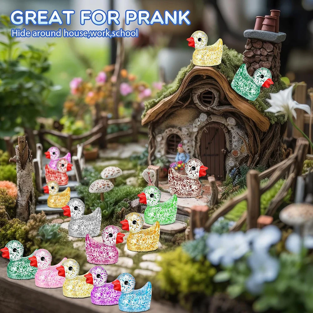 120Pcs Mini Resin Ducks Glitte - Smart Garden Diy 리뷰 및 가격