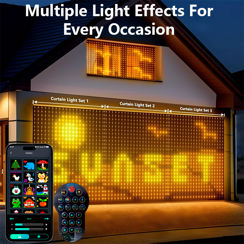 1/2PCS Smart RGB Curtain Light - Smart Garden Diy 리뷰 및 가격