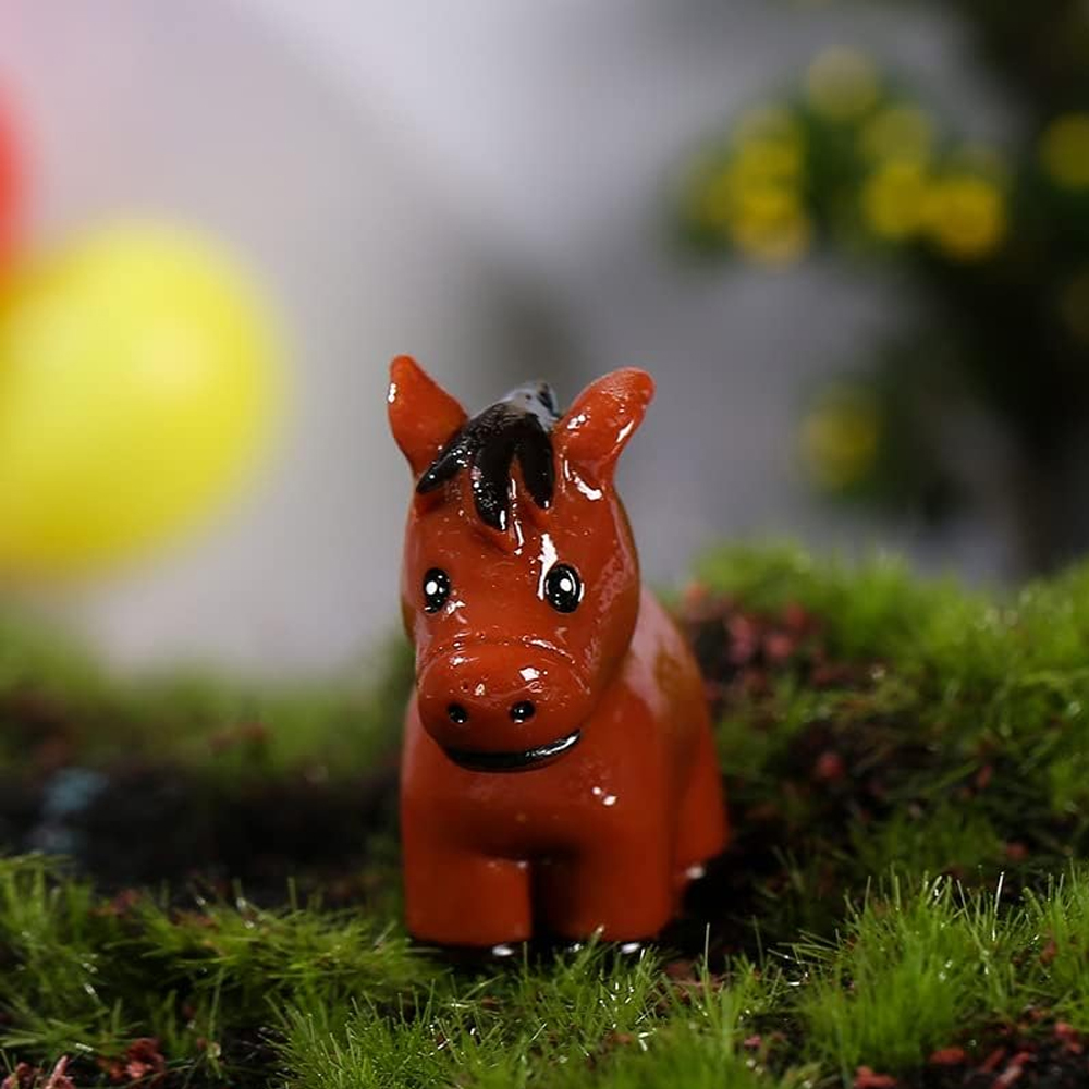 2/5pcs Mini Resin Horse Miniat - Smart Garden Diy 리뷰 및 가격