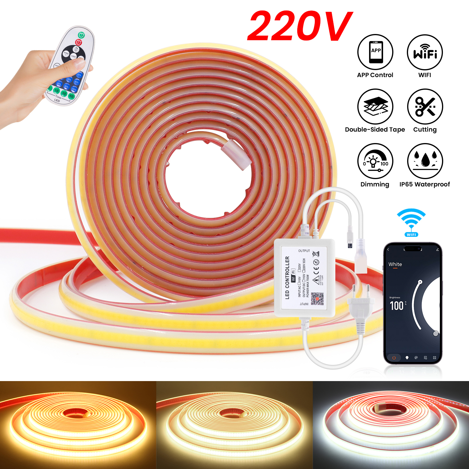 Tuya WiFi Smart Dimmable AC 22 - Smart Garden Amazon 리뷰 및 가격