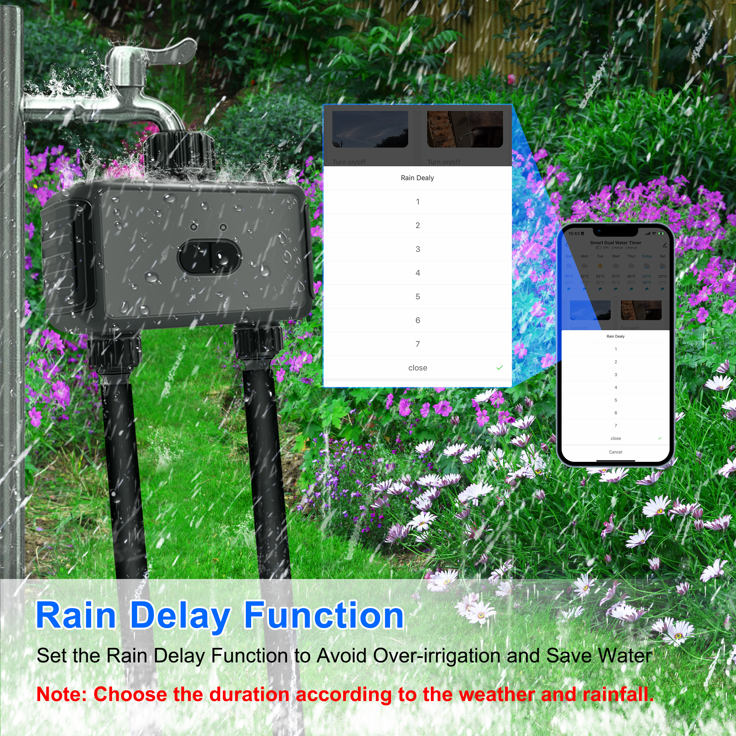 KEMEK Smart Programmable Sprin - Smart Garden Water Features 리뷰 및 가격