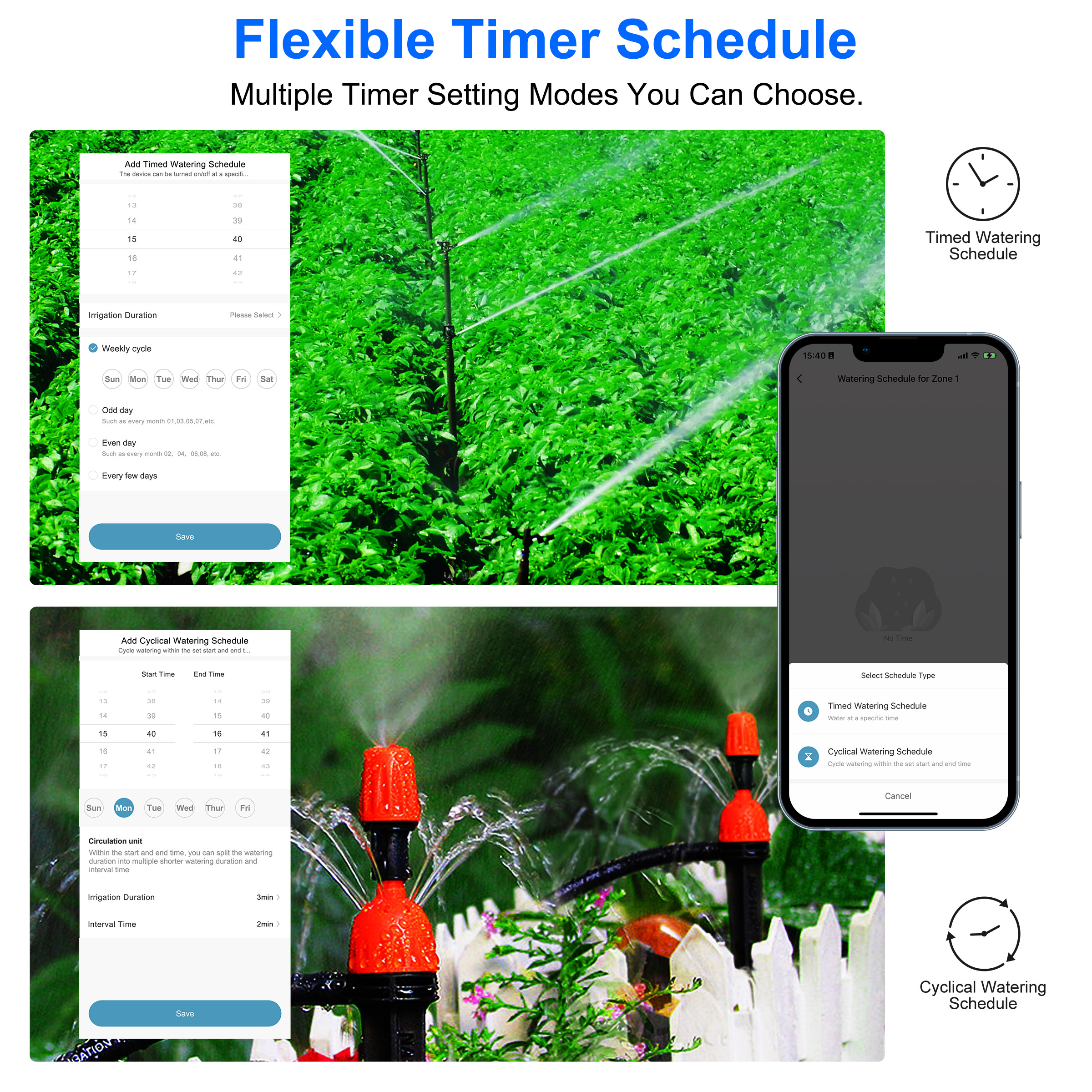KEMEK Smart Programmable Sprin - Smart Garden Water Features 리뷰 및 가격