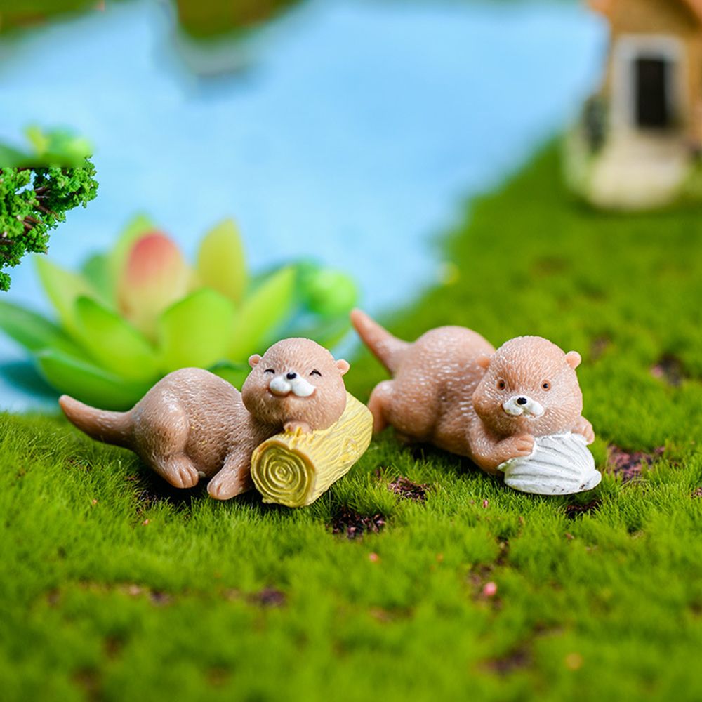 Otters Figurine Mini Home Deco - Smart Garden Diy 리뷰 및 가격