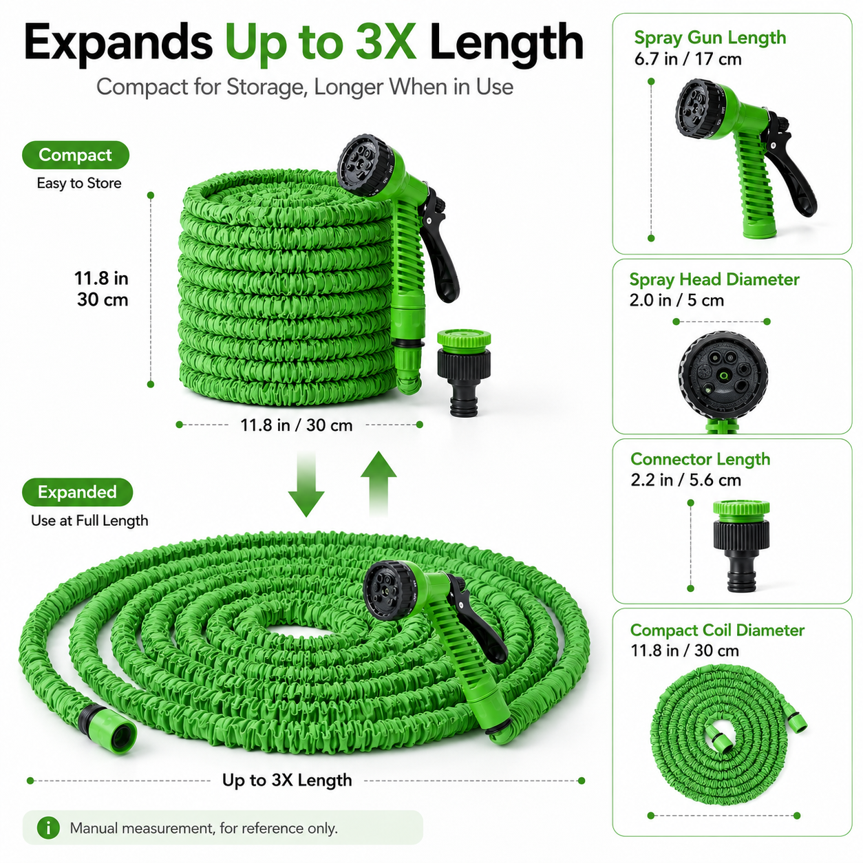 Retractable Garden Hose with H - Smart Garden Diy 리뷰 및 가격