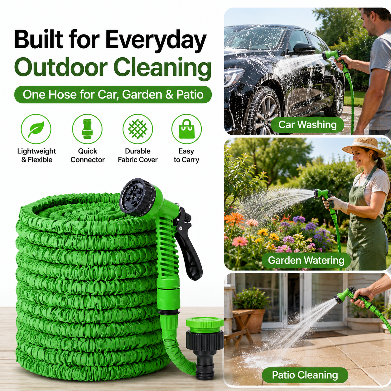 Retractable Garden Hose with H - Smart Garden Diy 리뷰 및 가격