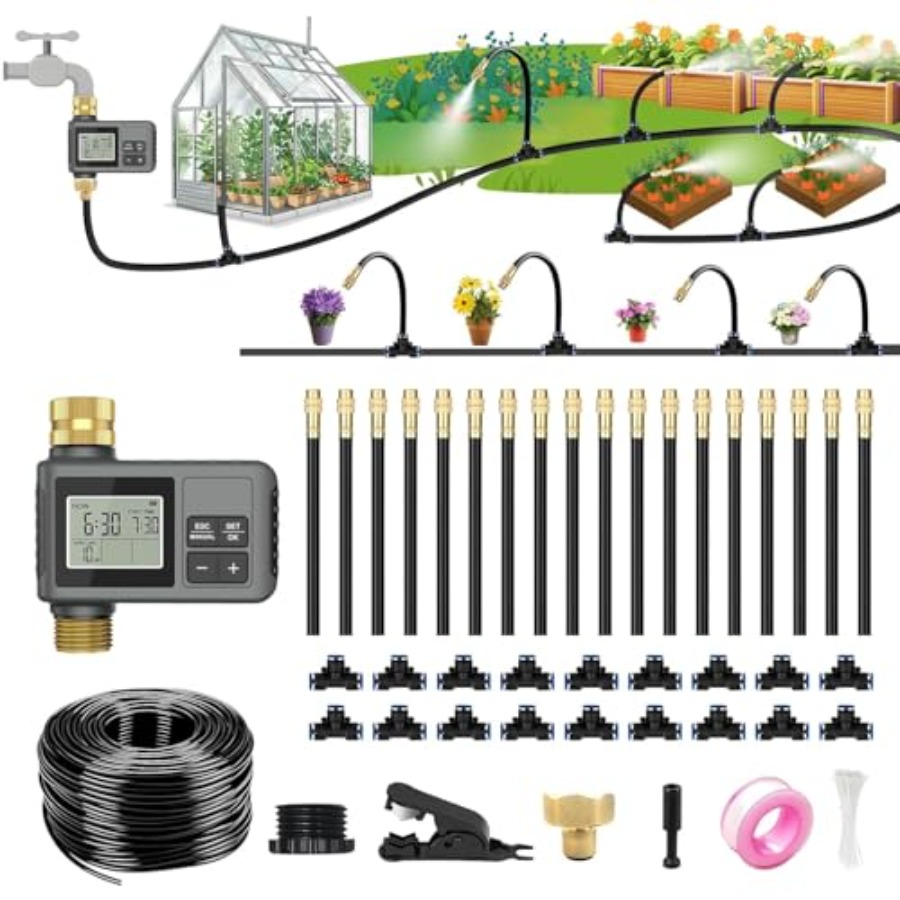 60Ft Drip Irrigation System wi - Smart Garden Water Features 리뷰 및 가격