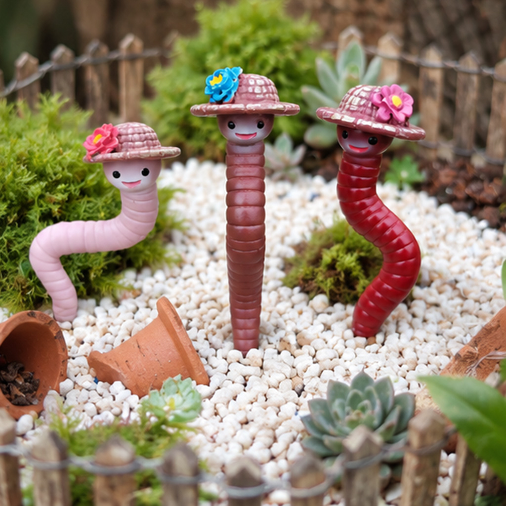 3Pcs Cute Resin Worm Garden St - Smart Garden Mini 리뷰 및 가격