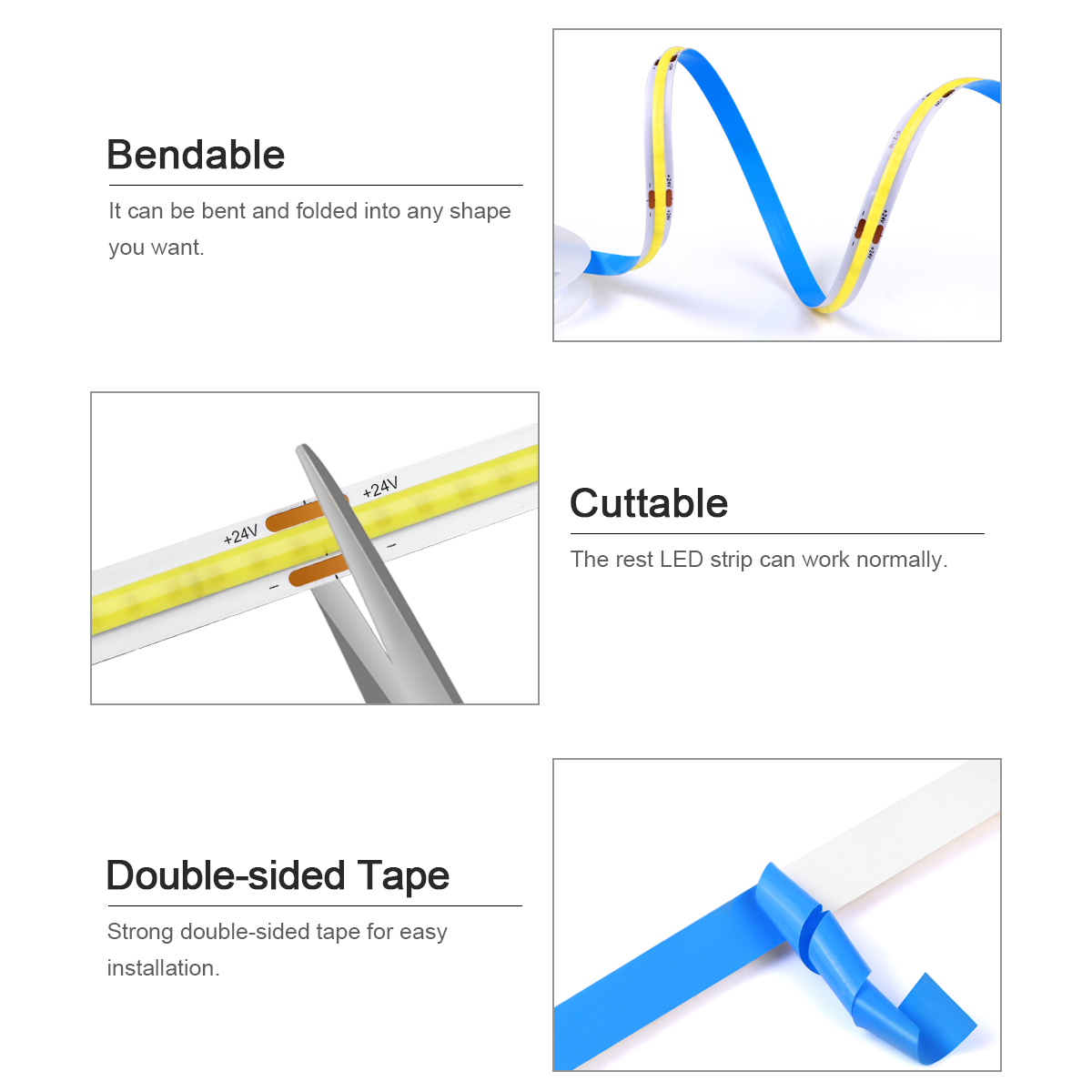 3M 5M 10M 24V COB LED Strip Li - Smart Garden Diy 리뷰 및 가격