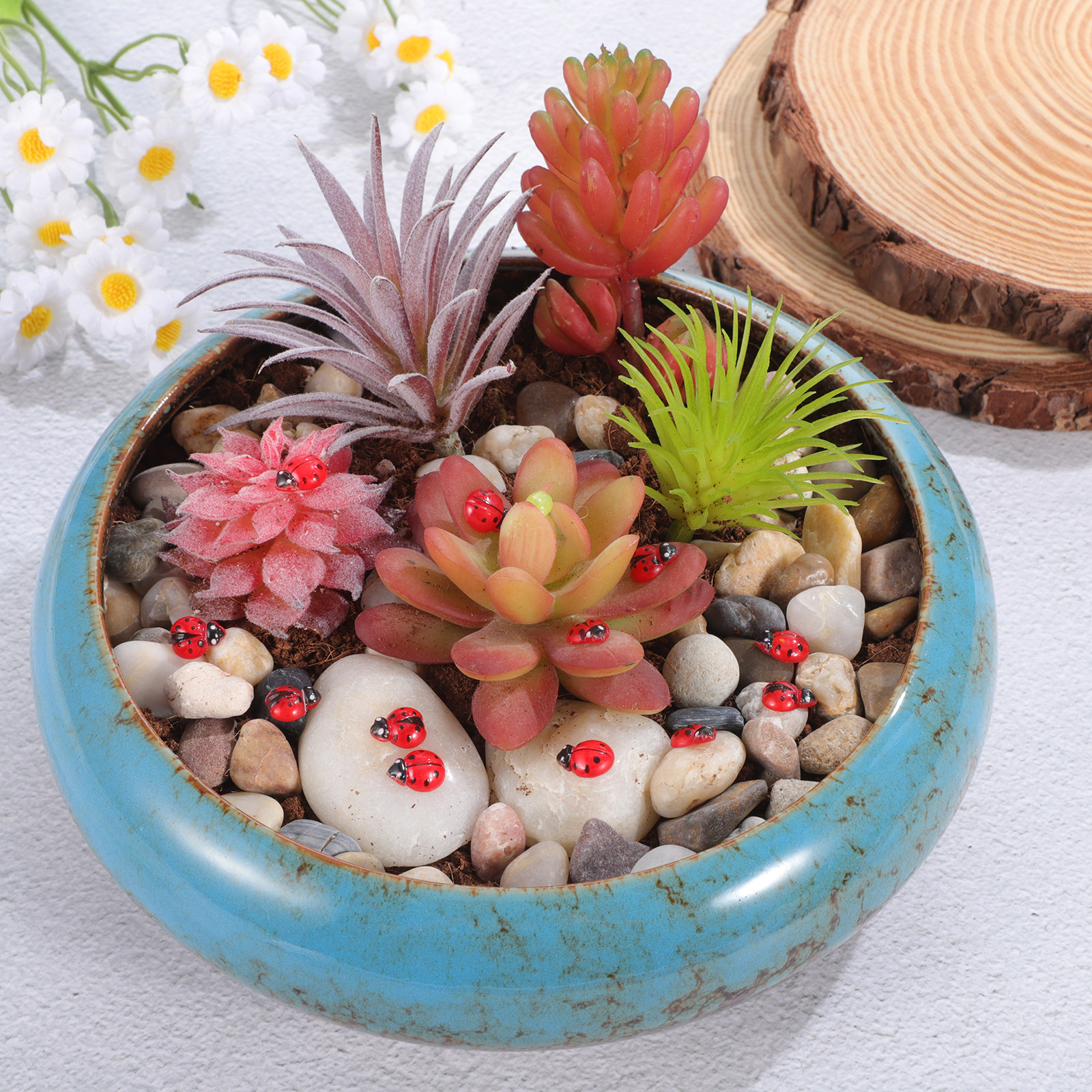 100Pcs Mini Ladybug Resin Smal - Smart Garden Mini 리뷰 및 가격